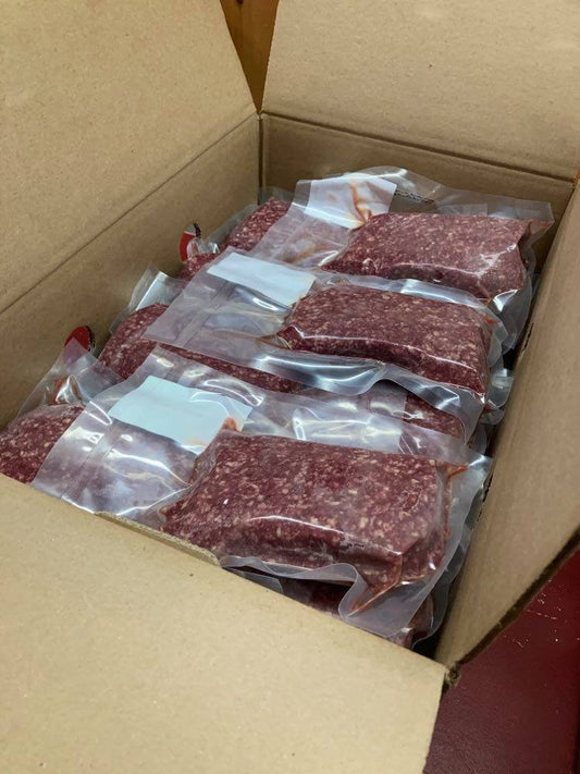 Premium Ground Beef 20 lb Value Box- 80/20  - Dry Aged 21 Days