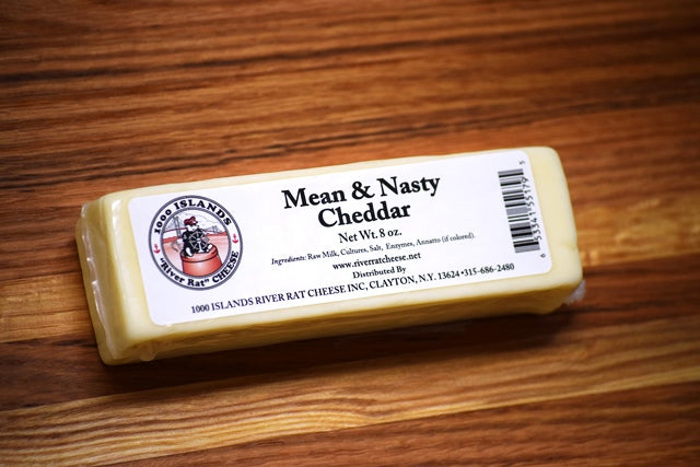 Mean & Nasty 18 Month Aged Raw Milk Cheddar - 8oz.